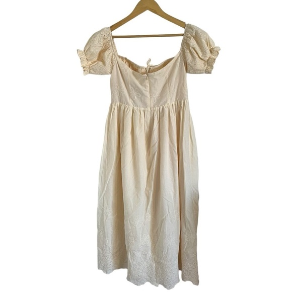 ADEIRLINA Vendela Cottagecore Puff Sleeve Praire Midi Dress - Picture 3 of 12